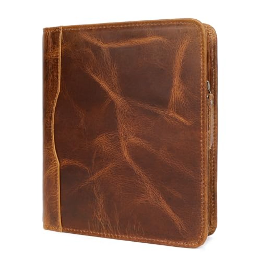 Leather Work Folio - Leather A5 Portfolio Padfolio Folio A5