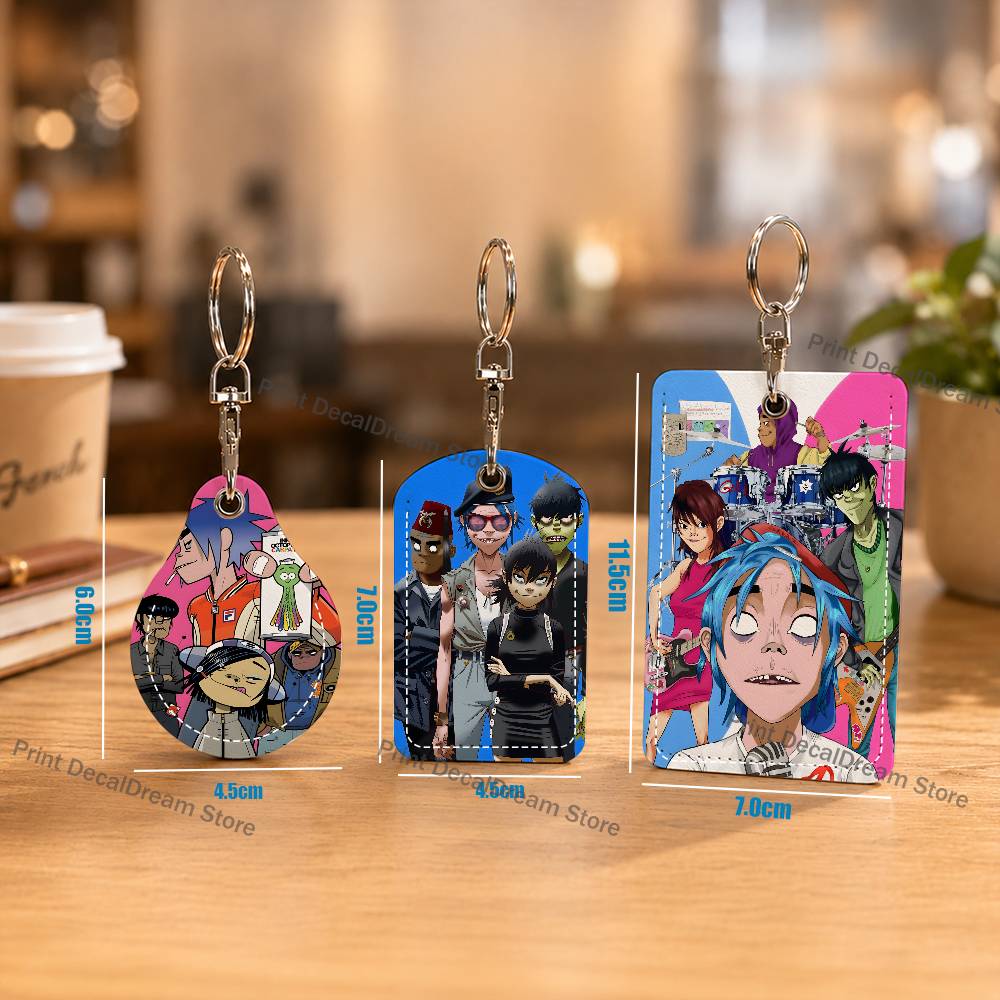 Leather Works - Band G-Gorillaz Holder Keychain For Air