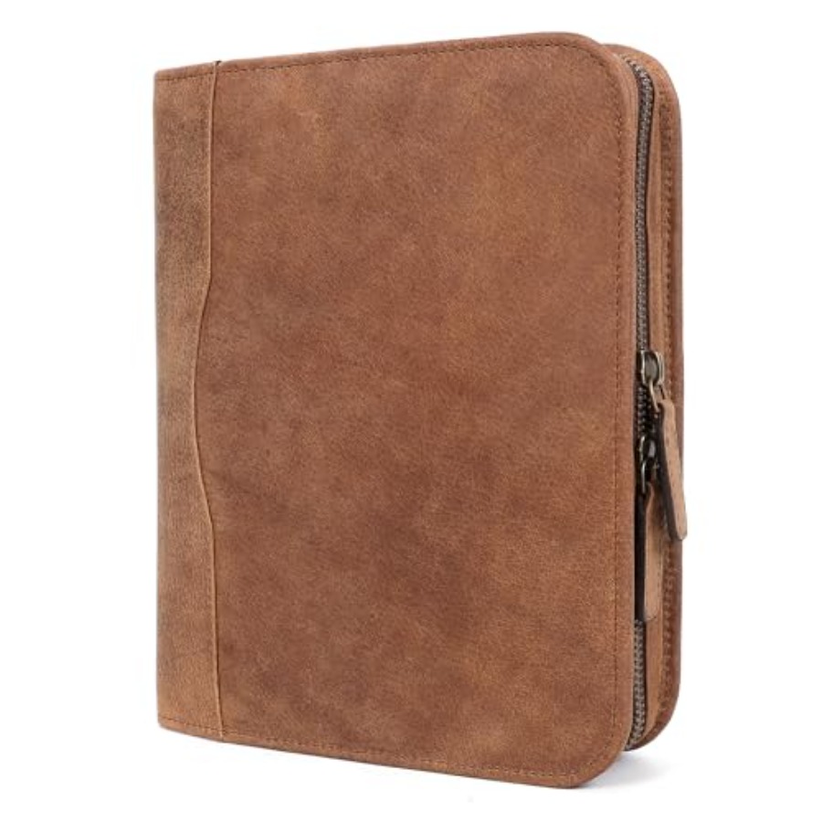 Leather Work Folio - Leather A5 Portfolio Padfolio Folio A5