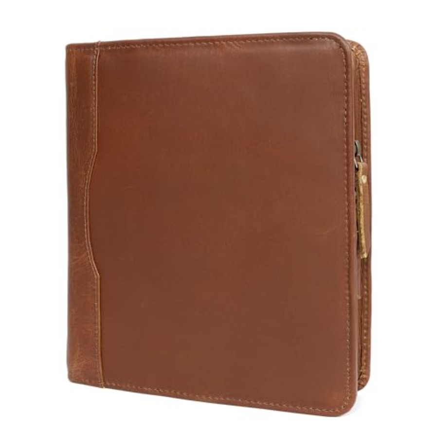 Leather Work Folio - Leather A5 Portfolio Padfolio Folio A5