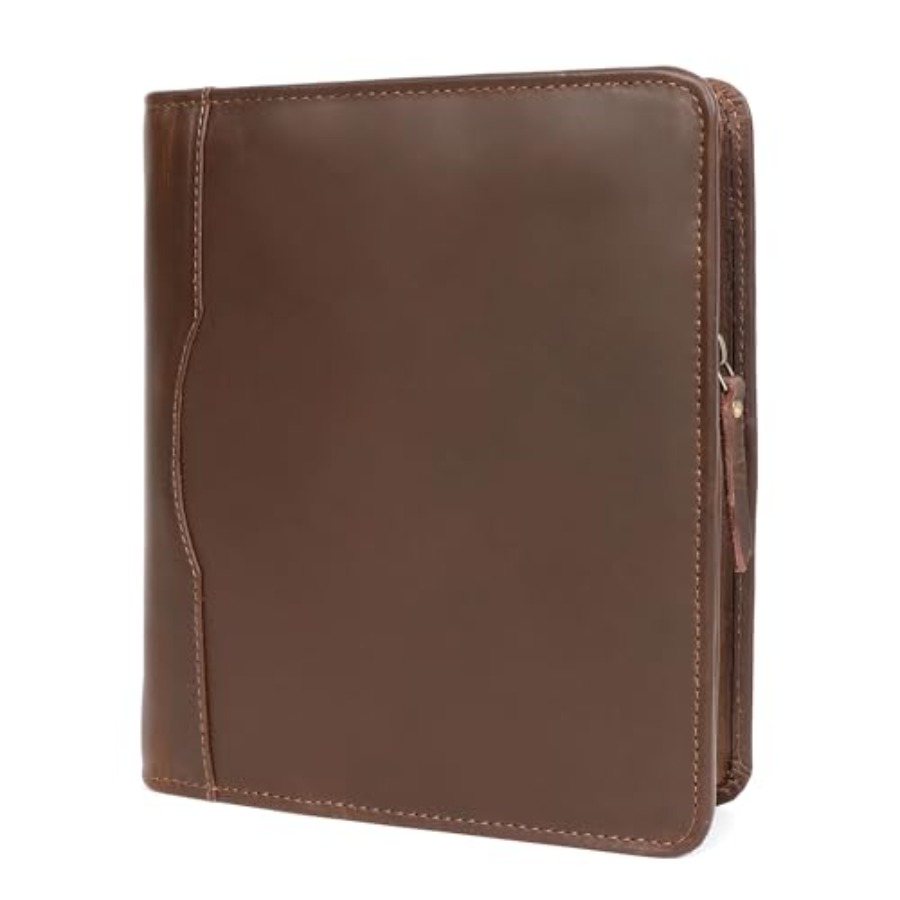 Leather Work Folio - Leather A5 Portfolio Padfolio Folio A5