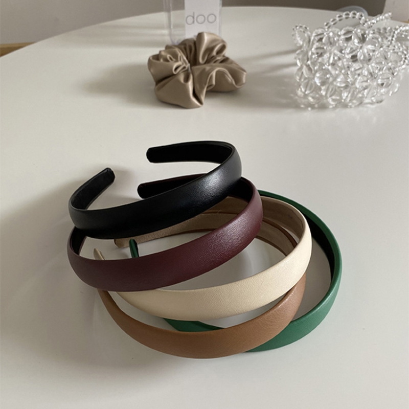 Leatherwork Rings - Korean Vintage Fashion PU Leather Headband