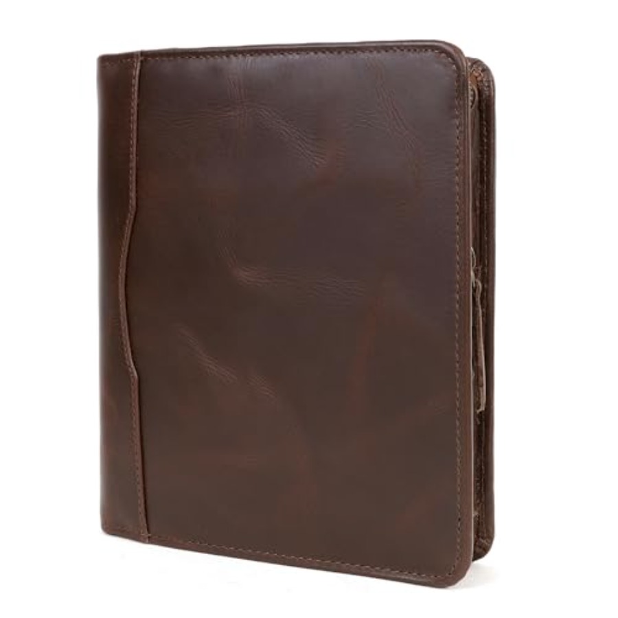 Leather Work Folio - Leather A5 Portfolio Padfolio Folio A5