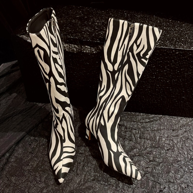 Leatherwork Free Patterns - 2023 Leopard Print Suede Calf Boots