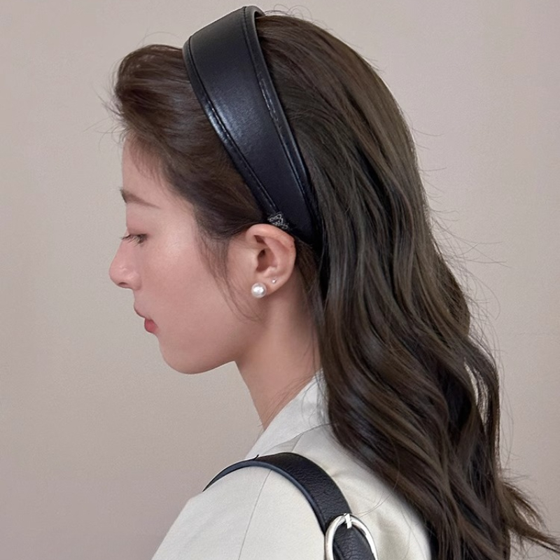 Leather Headbands Simple Solid - Leatherwork Rings 评论和价格