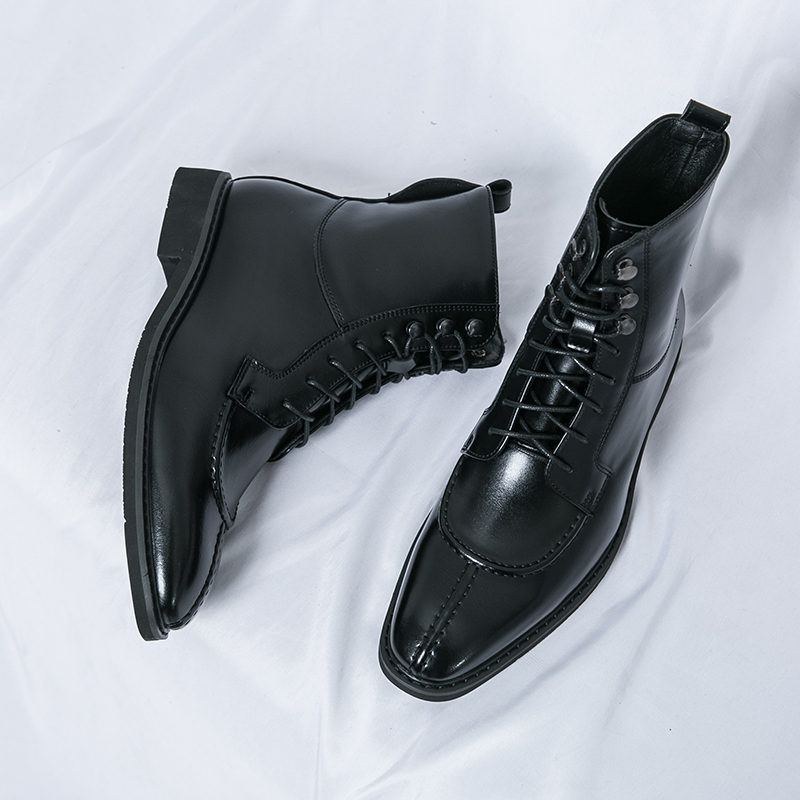 2026 New Men's Pointed Brown B - Leatherwork Boots 评论和价格