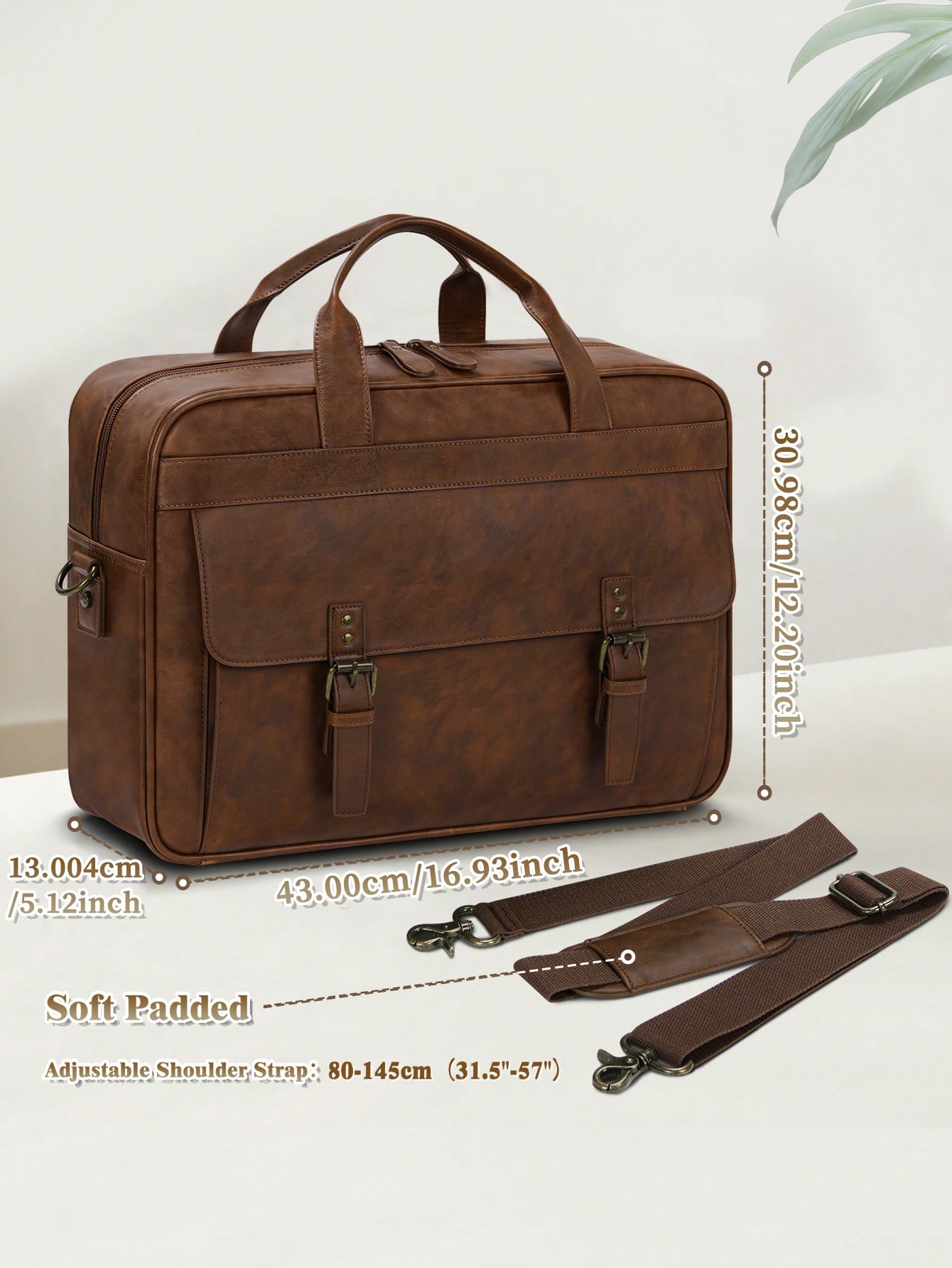 Vintage Leather Messenger Bag  - Leatherwork Bag 评论和价格