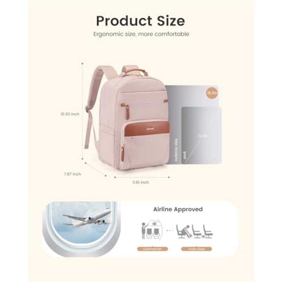 Laptop Backpack for Women with - Leather Works 评论和价格