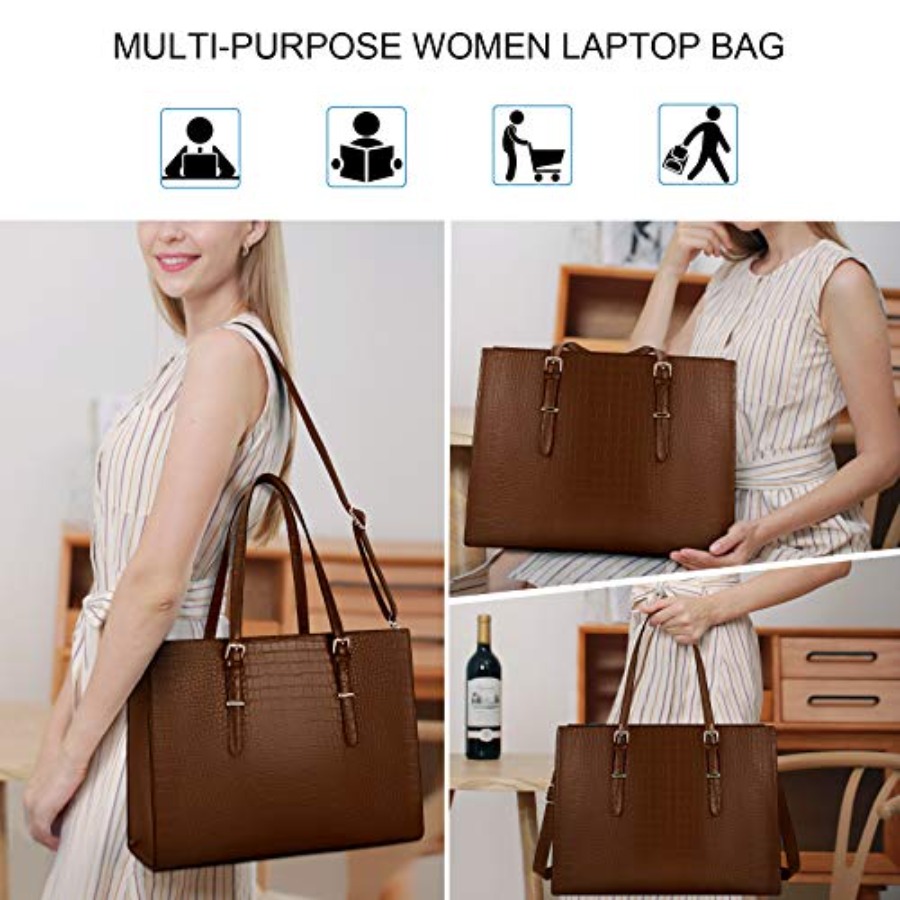 Laptop Bag for Women 15.6 Inch - Leatherwork Bag 评论和价格