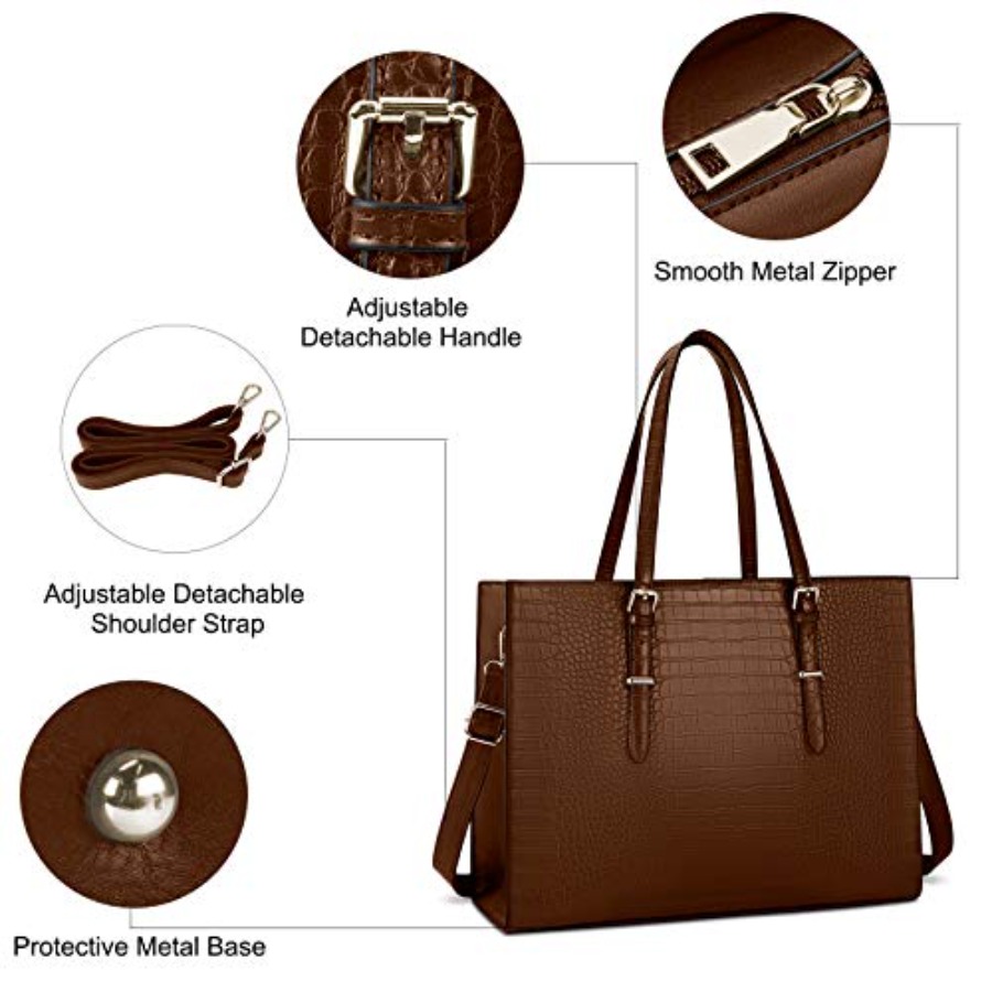 Laptop Bag for Women 15.6 Inch - Leatherwork Bag 评论和价格