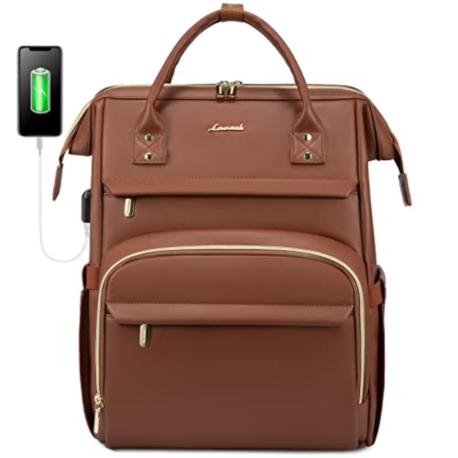 Leather Laptop Backpack for Wo - Leather Works 评论和价格