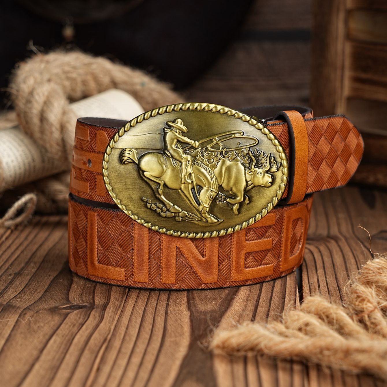 A men's and women's casual ret - Leather Work Western 评论和价格