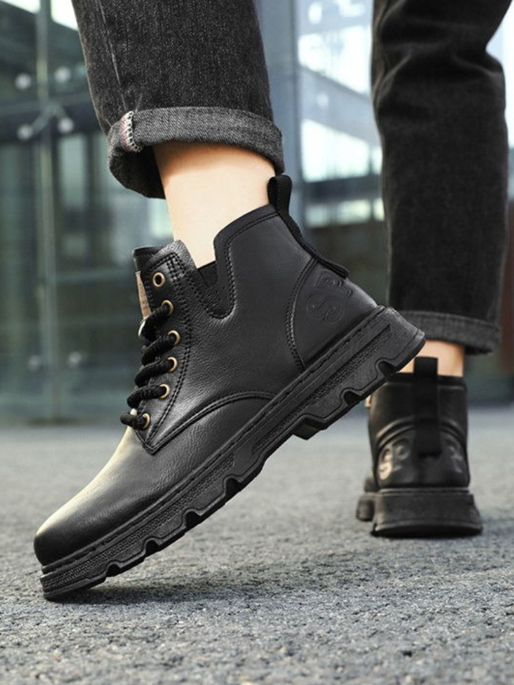 ​Men’s 2025 Winter New Arrival - Leatherwork Boots 评论和价格