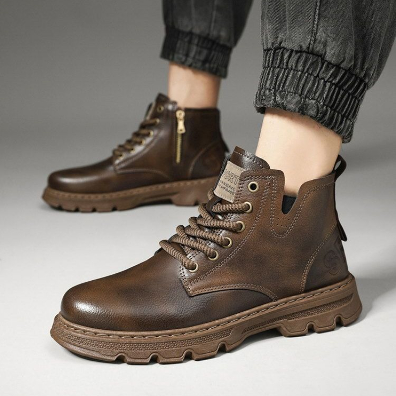​Men’s 2025 Winter New Arrival - Leatherwork Boots 评论和价格