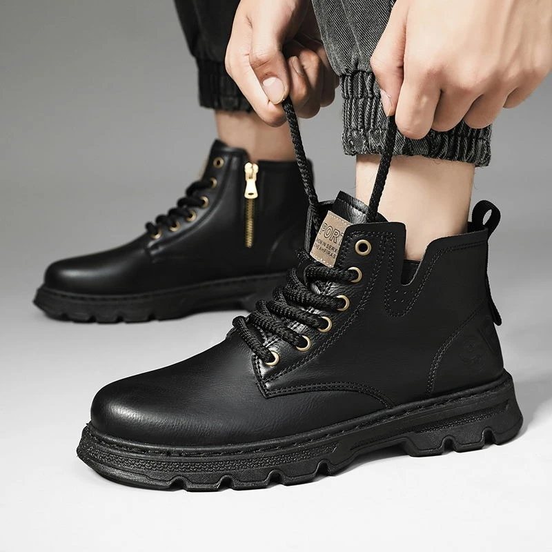 ​Men’s 2025 Winter New Arrival - Leatherwork Boots 评论和价格