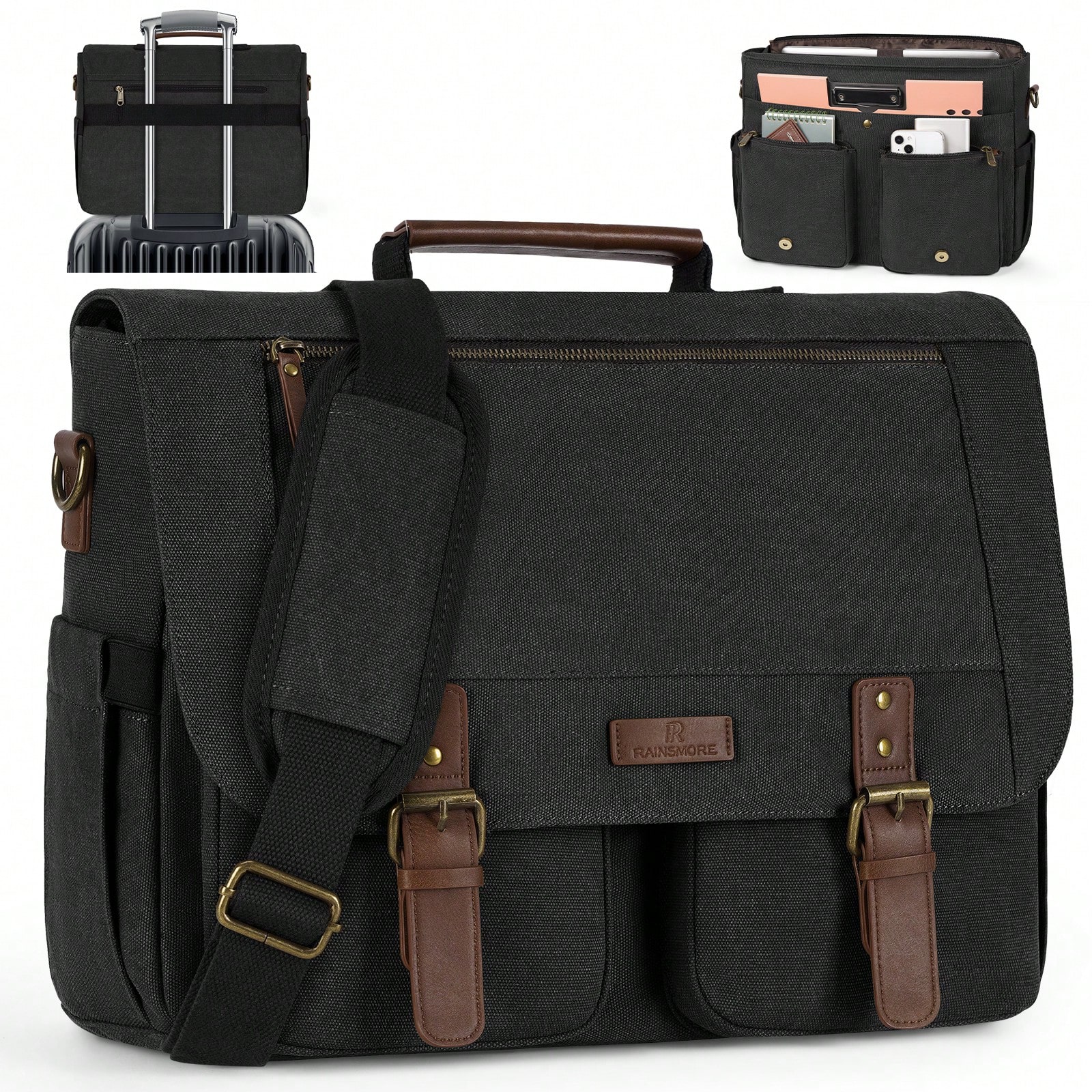 Vintage Men's Messenger Bag, 1 - Leatherwork Bag 评论和价格