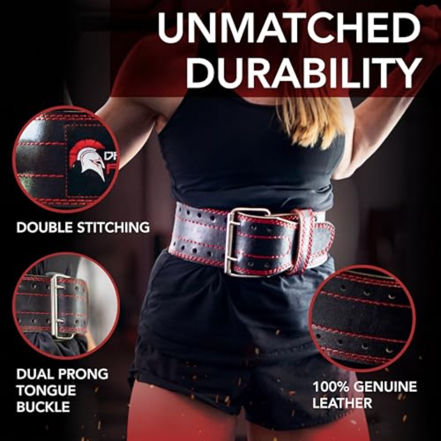 Genuine Leather Weightlifting  - Leather Workout Belt 评论和价格