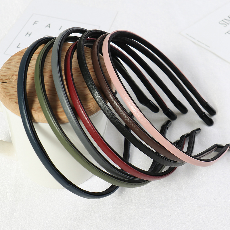 New Women Vintage Pu Leather P - Leatherwork Rings 评论和价格
