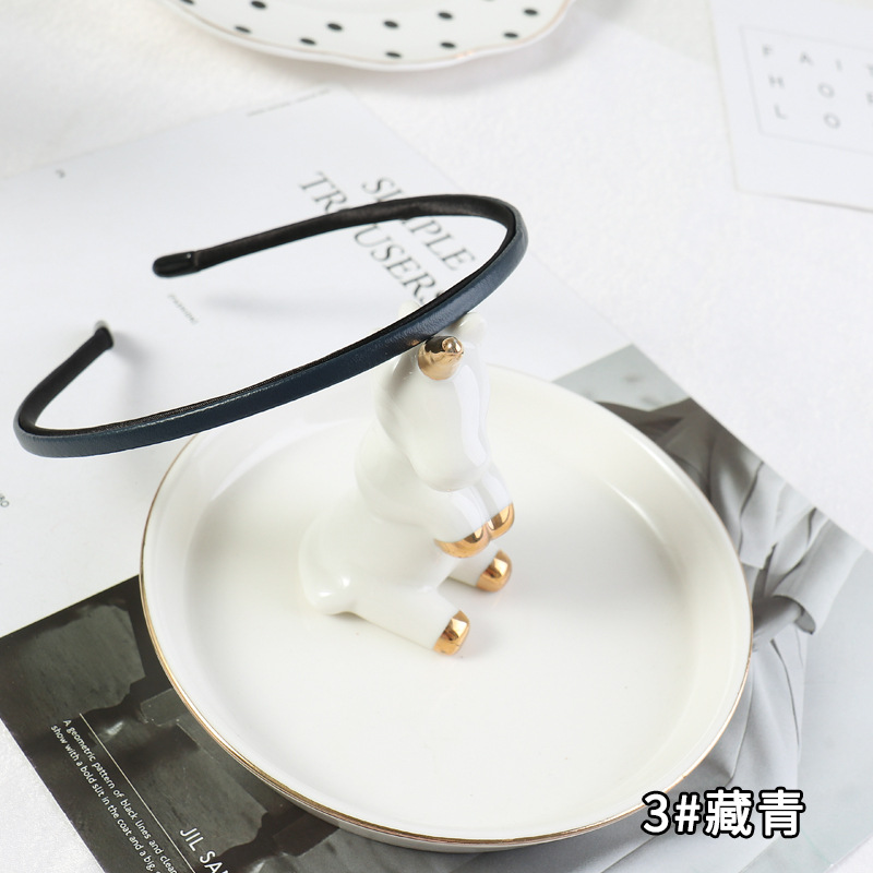 New Women Vintage Pu Leather P - Leatherwork Rings 评论和价格