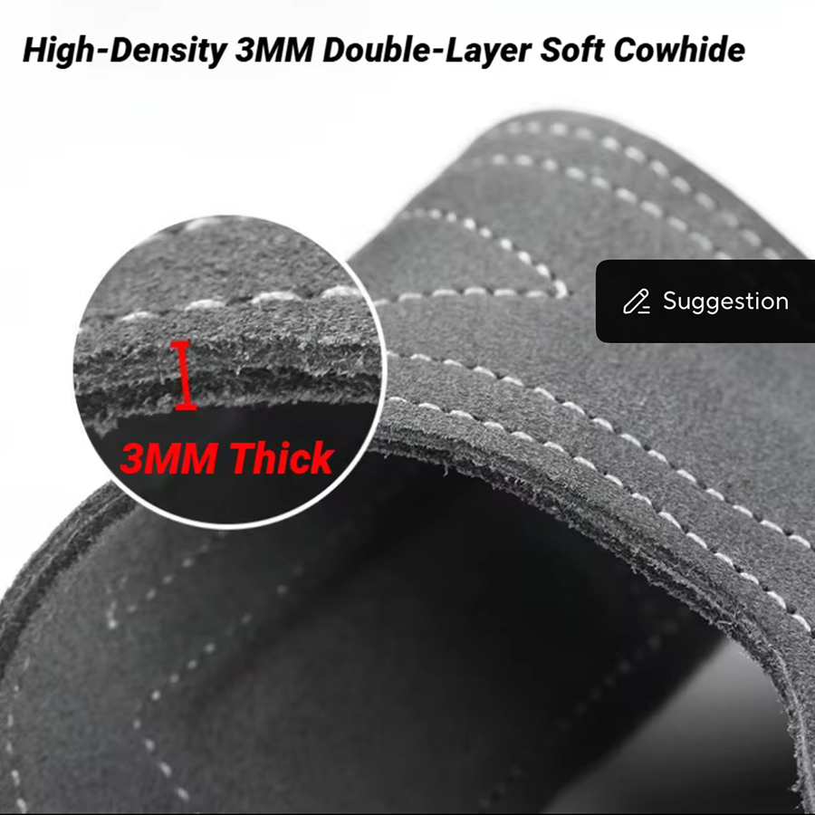 2Pcs Cowhide Gym Gloves Grips  - Leather Workout Belt 评论和价格