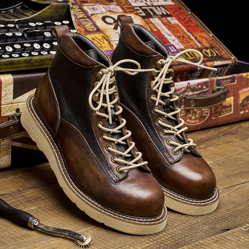 Men's Short Toe Work Boots, Am - Leatherwork Boots 评论和价格