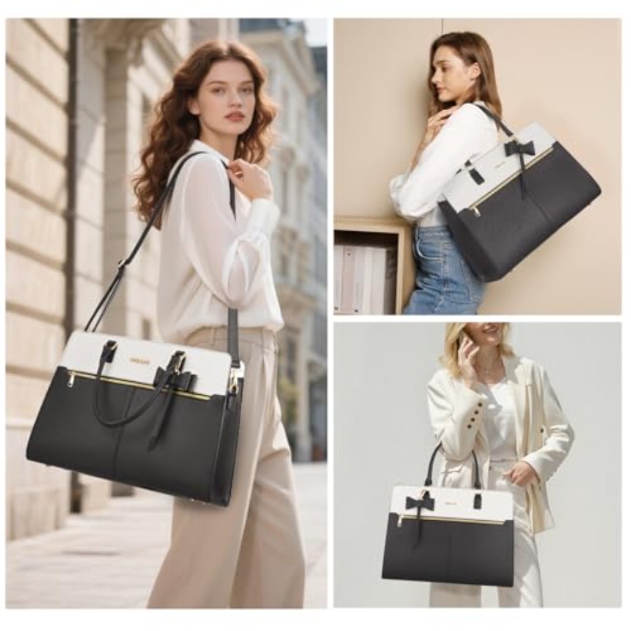 Laptop Tote Bag for Women, 15. - Leather Works 评论和价格