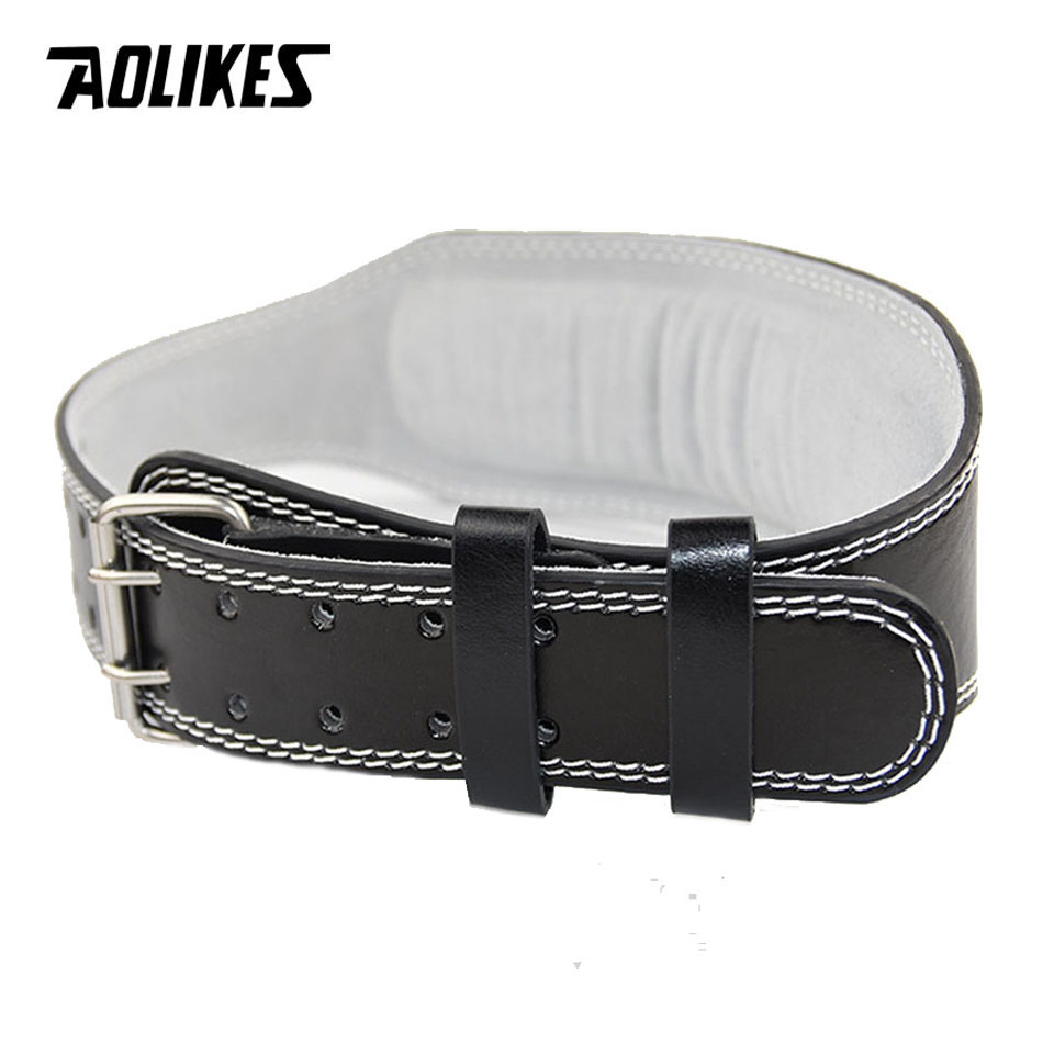 AOLIKES New Wide Weightlifting - Leather Workout Belt 评论和价格