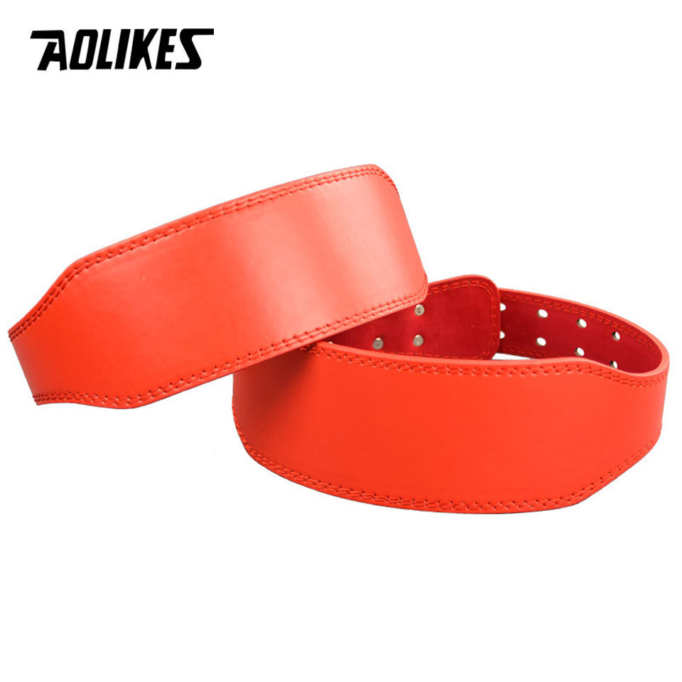 AOLIKES New Wide Weightlifting - Leather Workout Belt 评论和价格