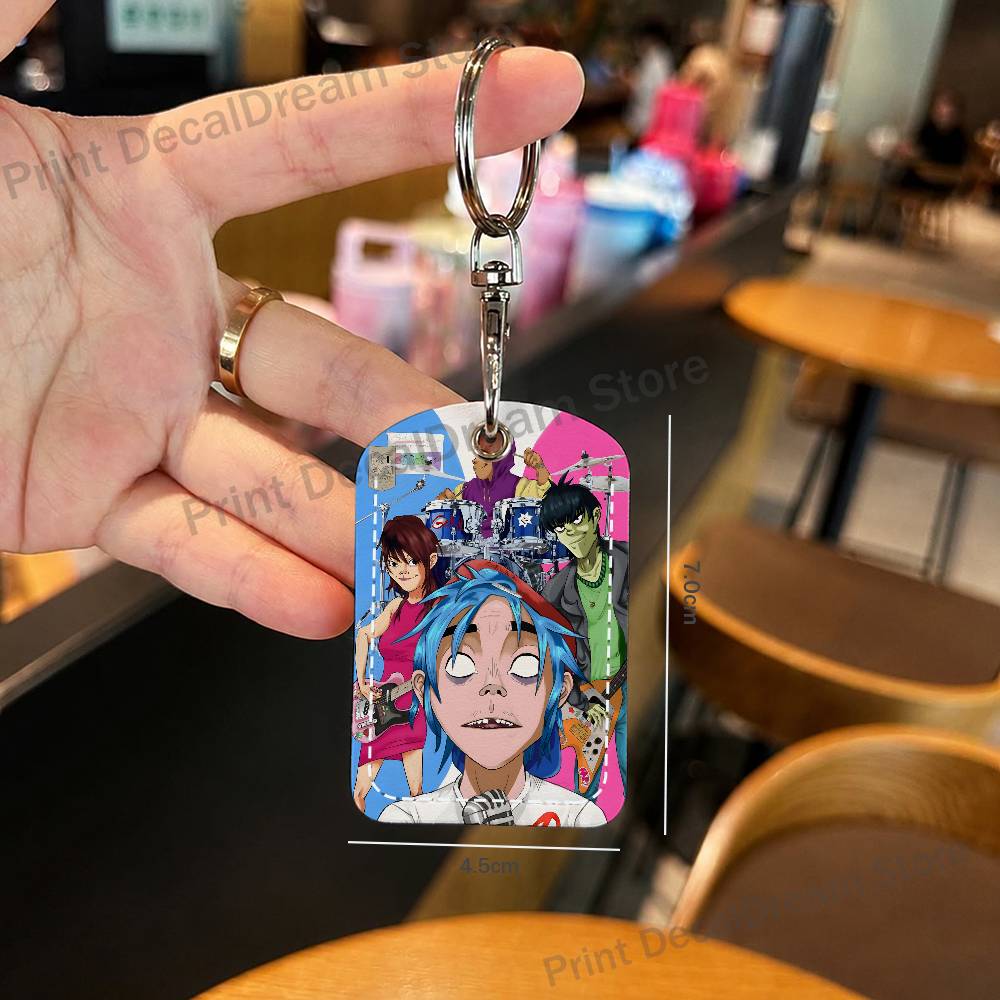 Band G-Gorillaz Holder Keychai - Leather Works 评论和价格
