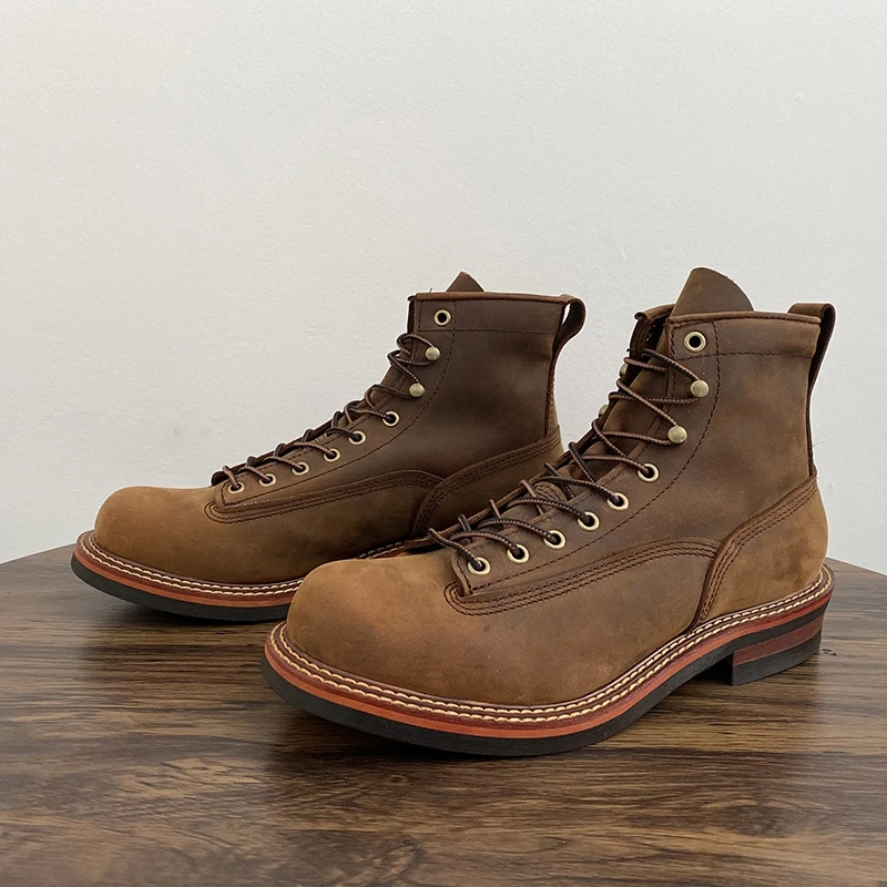 Vintage British Men Ankle Boot - Leatherwork Boots 评论和价格