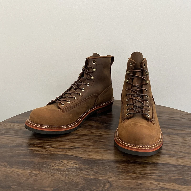 Vintage British Men Ankle Boot - Leatherwork Boots 评论和价格