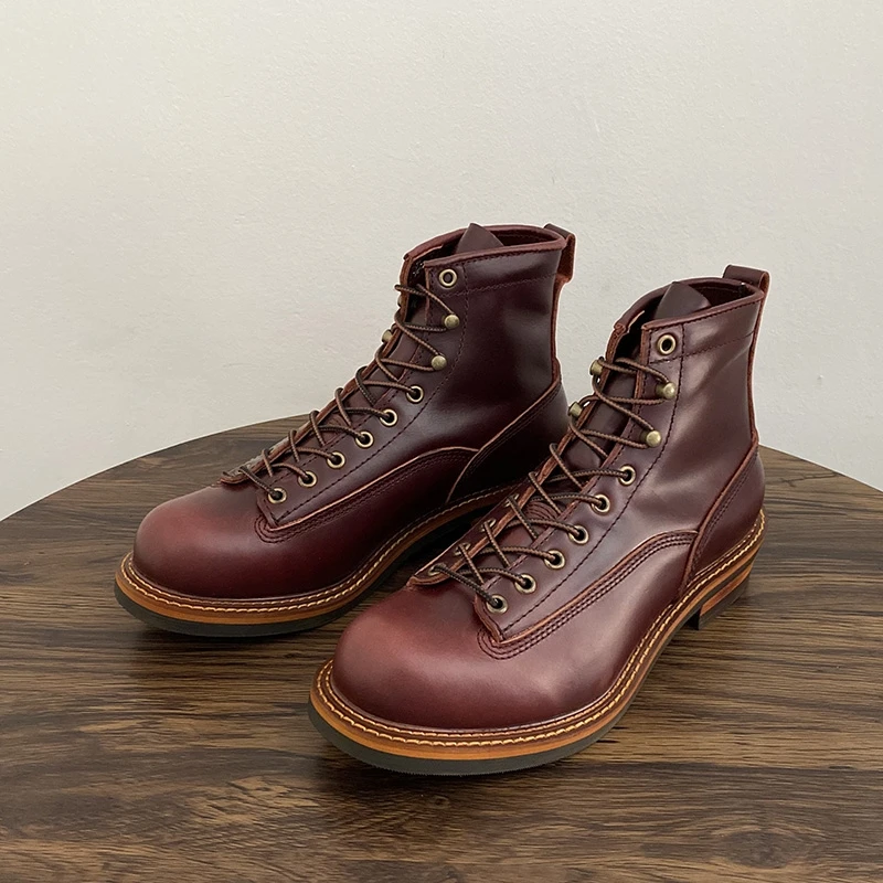 Vintage British Men Ankle Boot - Leatherwork Boots 评论和价格