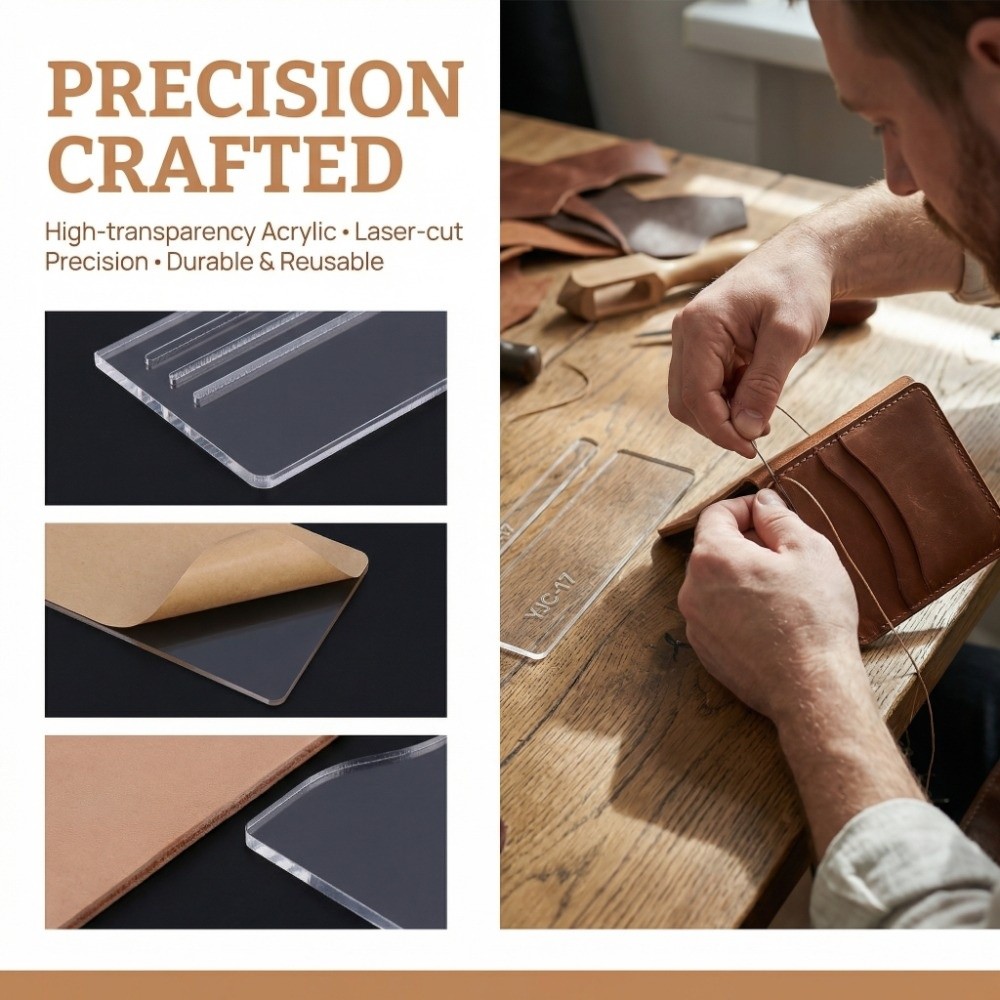 13Pcs YJC-17 Wallet Template A - Leatherwork Free Patterns 评论和价格