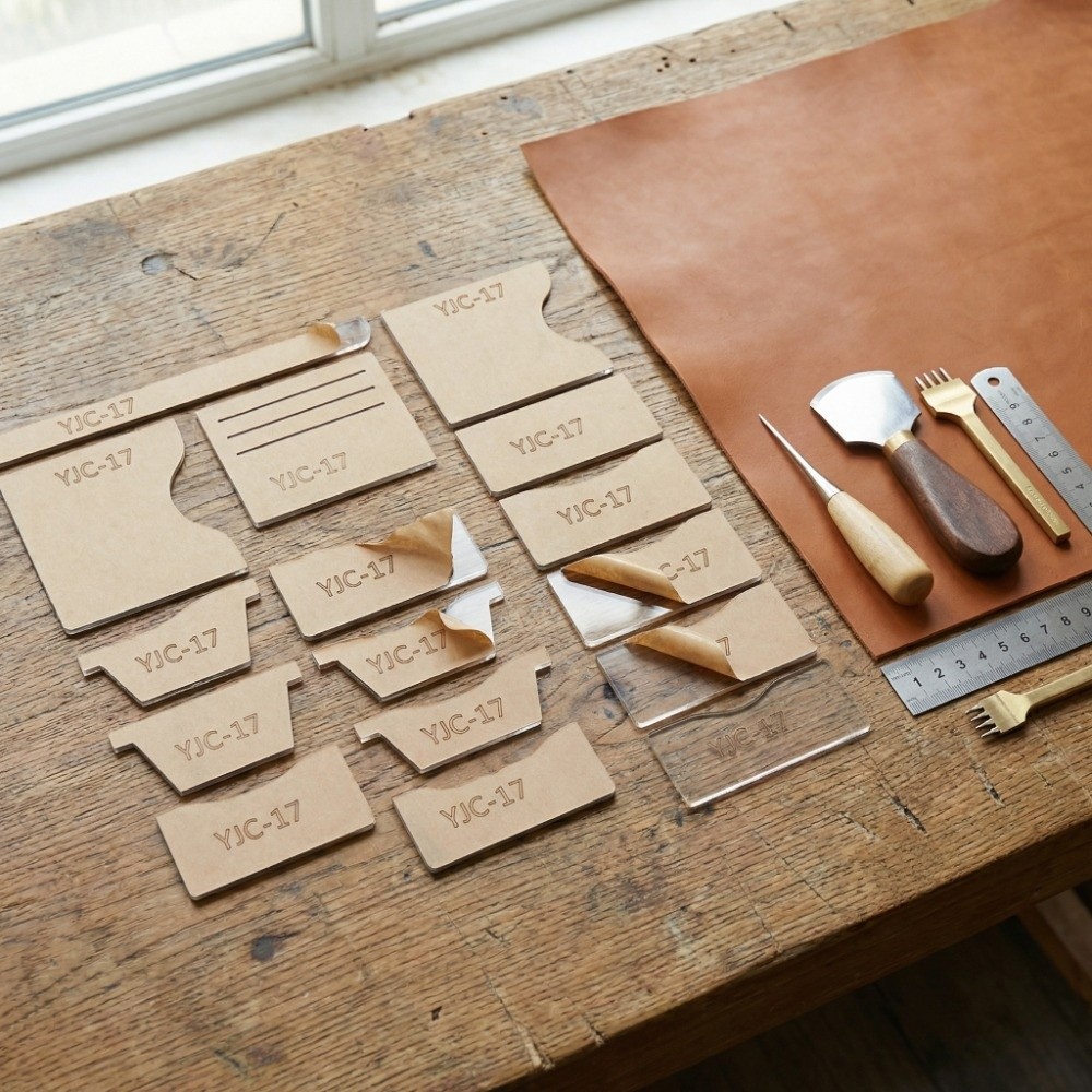 13Pcs YJC-17 Wallet Template A - Leatherwork Free Patterns 评论和价格