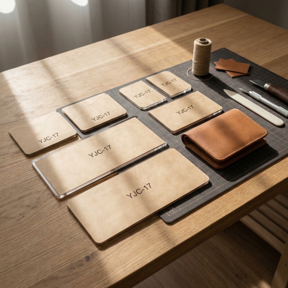 13Pcs YJC-17 Wallet Template A - Leatherwork Free Patterns 评论和价格