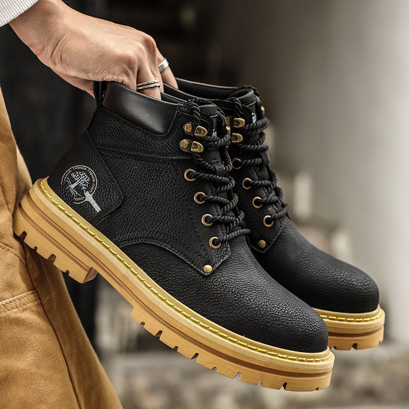 Fashion Men Boots Spring Comfo - Leatherwork Boots 评论和价格