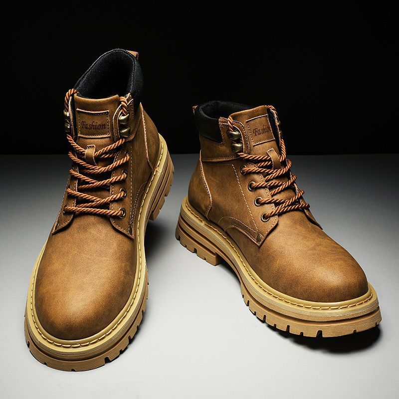 Fashion Men Boots Spring Comfo - Leatherwork Boots 评论和价格