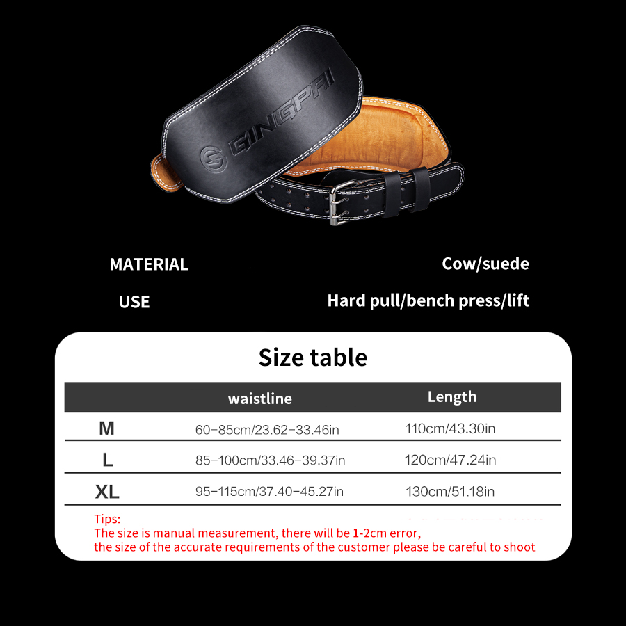 Weight Lifting Belts 15cm Widt - Leather Workout Belt 评论和价格