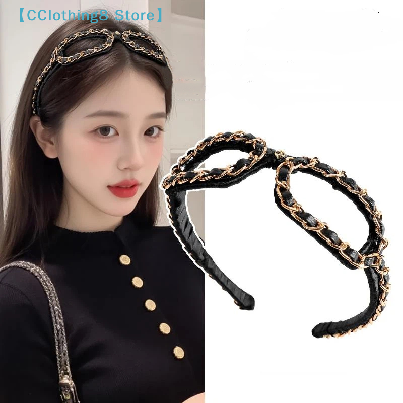 Vintage Chain Leather Headband - Leatherwork Rings 评论和价格