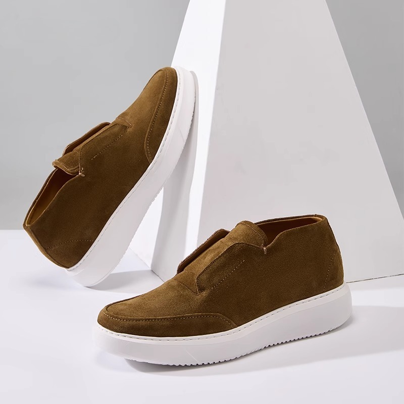 Men Skate Shoes Genuine Leathe - Leatherwork Boots 评论和价格