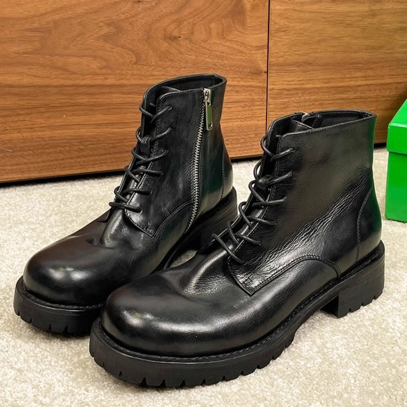 British Fashion Men's Ankle Bo - Leatherwork Boots 评论和价格
