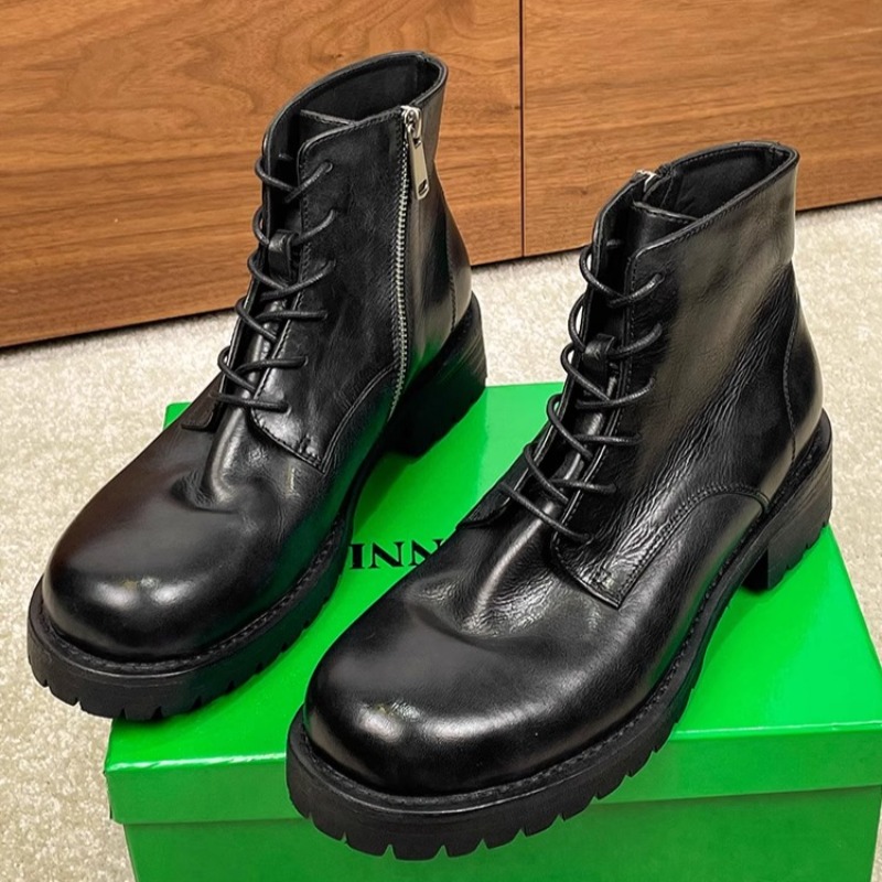 British Fashion Men's Ankle Bo - Leatherwork Boots 评论和价格