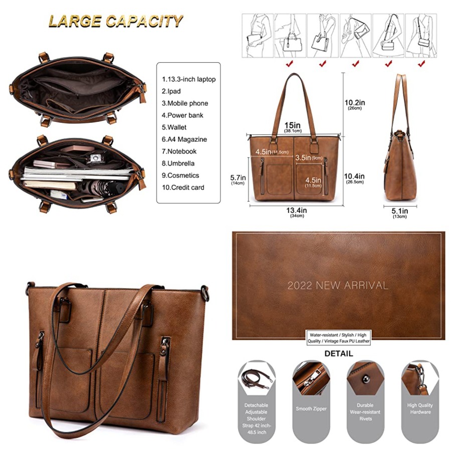 LOVEVOOK Purses Tote Bag for W - Leatherwork Bag 评论和价格
