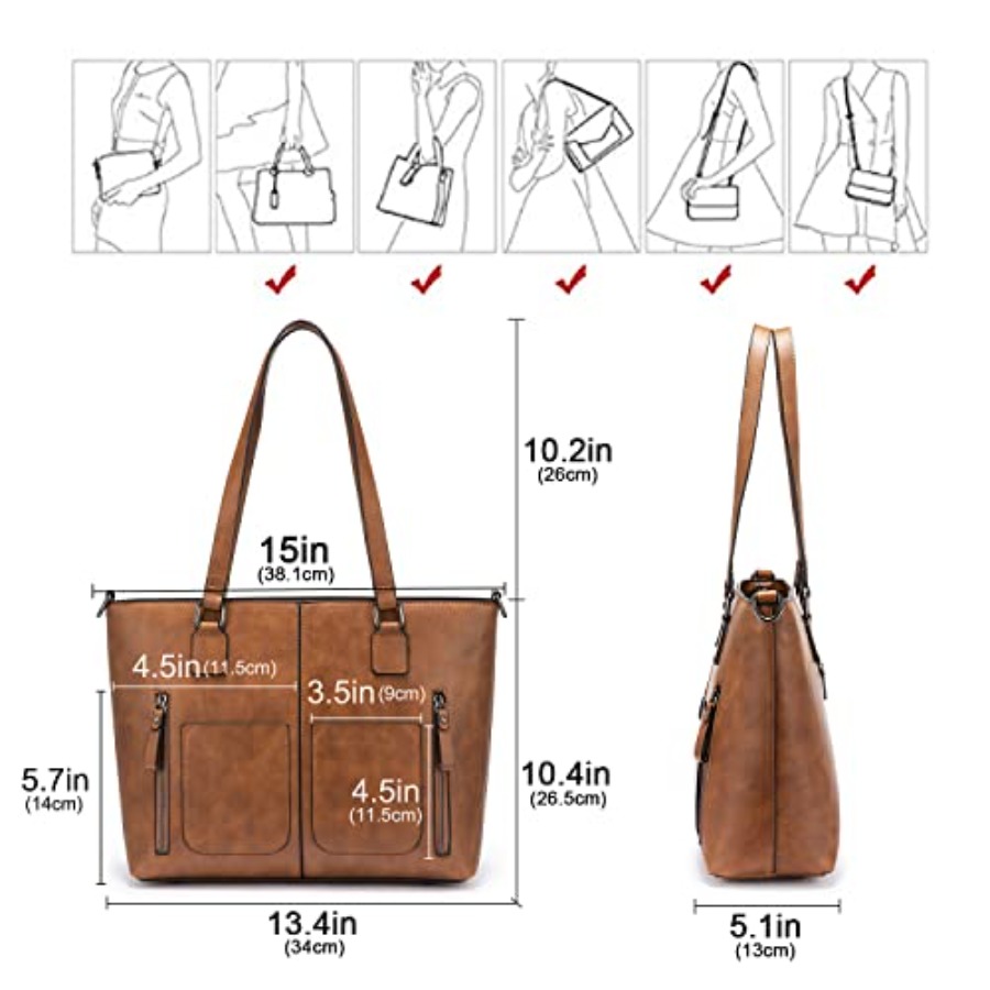 LOVEVOOK Purses Tote Bag for W - Leatherwork Bag 评论和价格