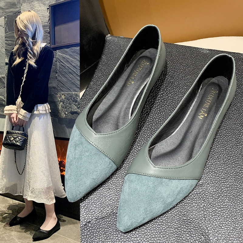 Flat black leather shoes for w - Leather Works 评论和价格