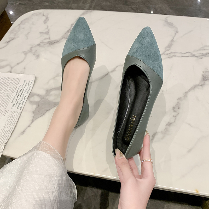 Flat black leather shoes for w - Leather Works 评论和价格