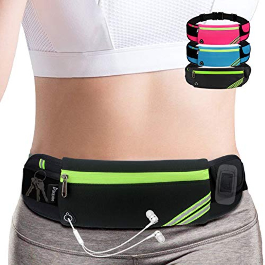 Slim Running Belt Fanny Pack,  - Leather Workout Belt 评论和价格