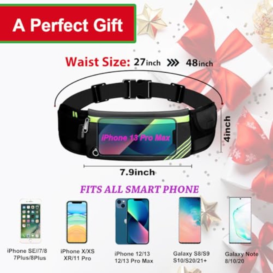 Slim Running Belt Fanny Pack,  - Leather Workout Belt 评论和价格