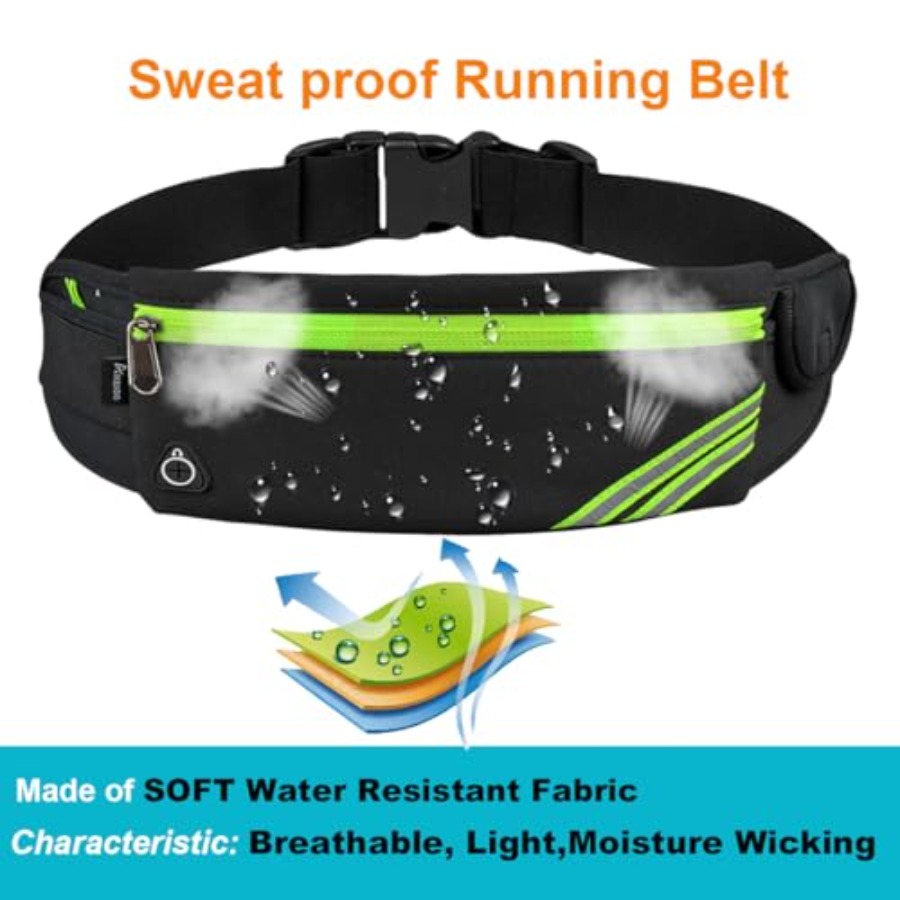Slim Running Belt Fanny Pack,  - Leather Workout Belt 评论和价格