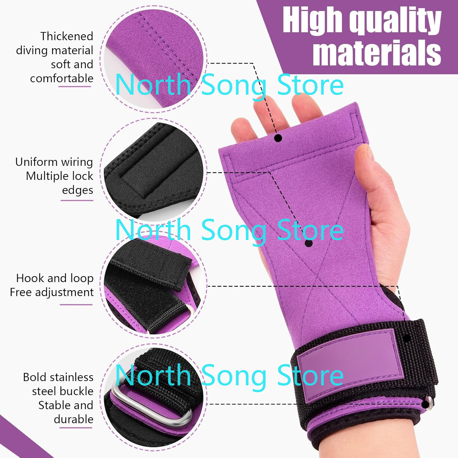 Wrist Straps for Weightlifting - Leather Workout Belt 评论和价格